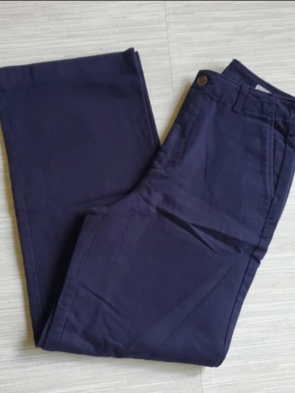 GAP Mid Rise Loose Khakis Patch Back Pockets - Blue - 16 - Picture 5 of 7